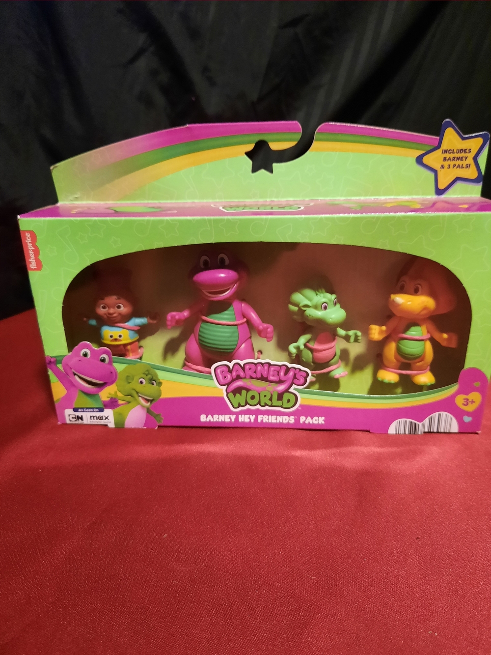 Barney's World Hey Friends Pack Playset 4 Collectible Figures NIB